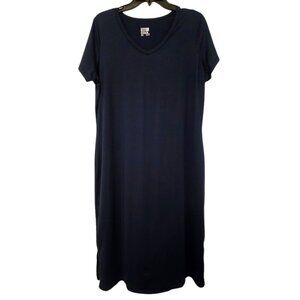 32 Degrees blue midi t-shirt dress XL‎